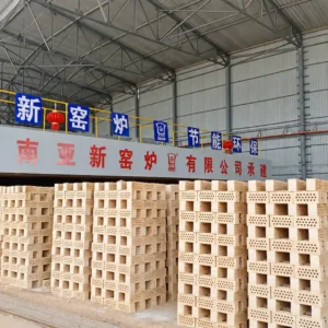 12.98 m mobile tunnel kiln project in Uzbekistan with fired red bricks