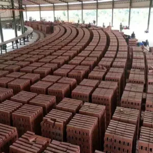Annular brick-setting layout at the 11.8 m mobile tunnel kiln project in Lao Cai, Vietnam