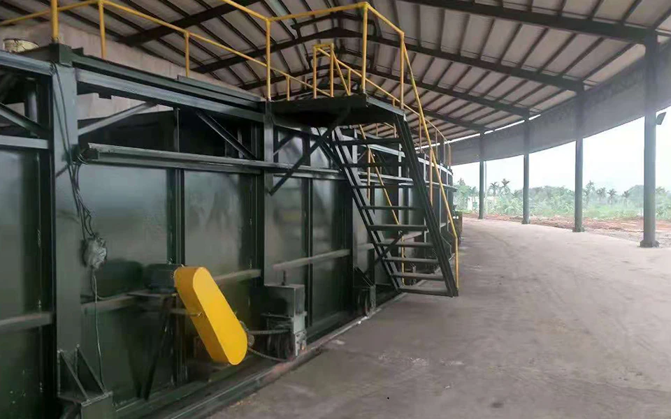 Kiln drive and access platform at the Lao Cai mobile tunnel kiln project